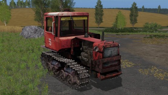 Мод «ДТ-75 Старый» для Farming Simulator 2017