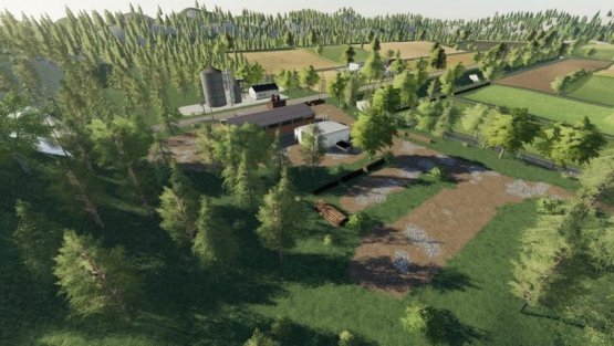 Карта «Vogelsberg» для Farming Simulator 2019