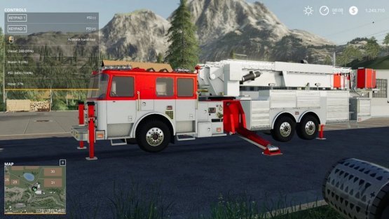 Мод «Ladder Fire Truck» для Farming Simulator 2019