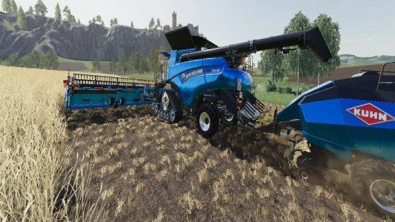 Мод «New Holland CR1090 Maxi 2in1» для Farming Simulator 2019