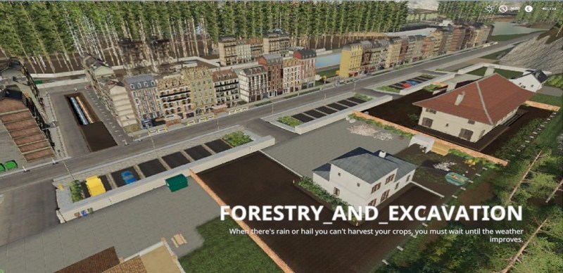 Карта «Forestry and Excavation» для Farming Simulator 2019 главная картинка