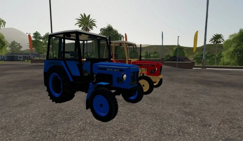 Мод «Zetor 6911 červený a modrý» для Farming Simulator 2019 главная картинка