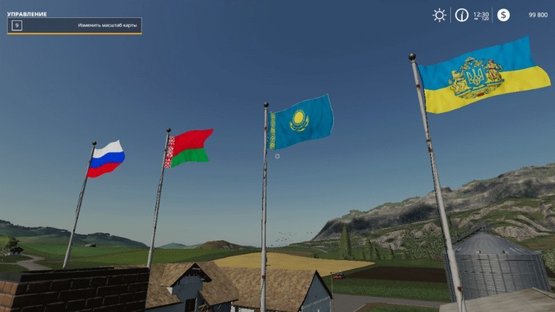 Мод «Nascar Flag Pack» для Farming Simulator 2019 главная картинка