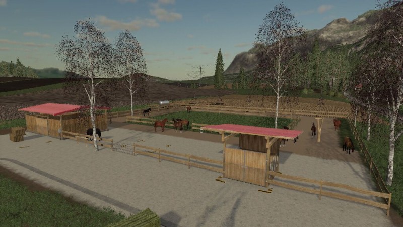 Мод «Active Horse Stable» для Farming Simulator 2019 главная картинка