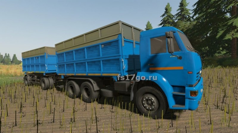 Мод «Камаз 45143 Сельхозник + Нефаз» для Farming Simulator 2019 главная картинка