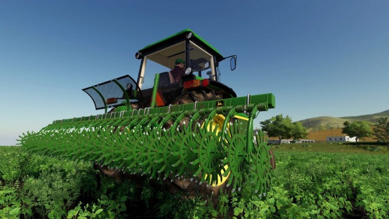 Мод «John Deere 400 Rotary Hoe» для Farming Simulator 2019 главная картинка