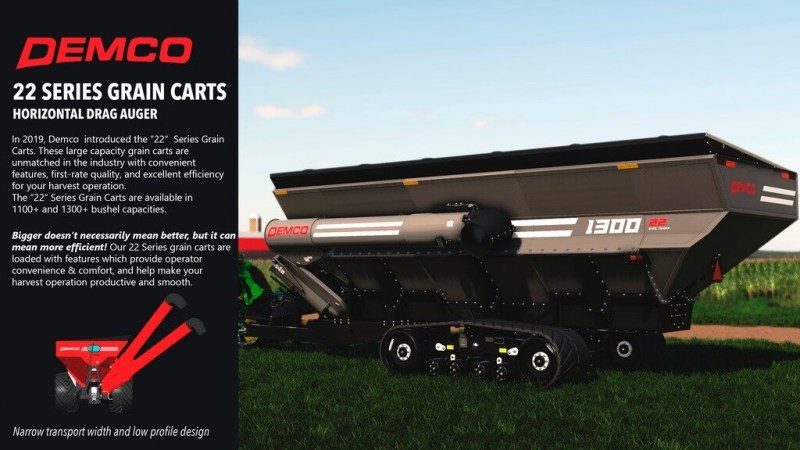 Мод «Demco 22 Series Grain Carts» для Farming Simulator 2019 главная картинка