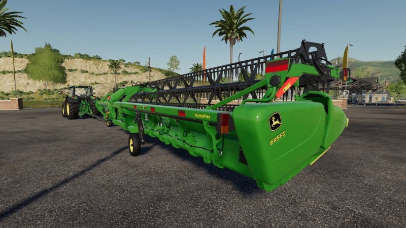 Мод «John Deere Draper 645 FD» для Farming Simulator 2019 главная картинка