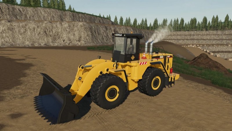 Мод «CAT 990H Mining Loader» для Farming Simulator 2019 главная картинка