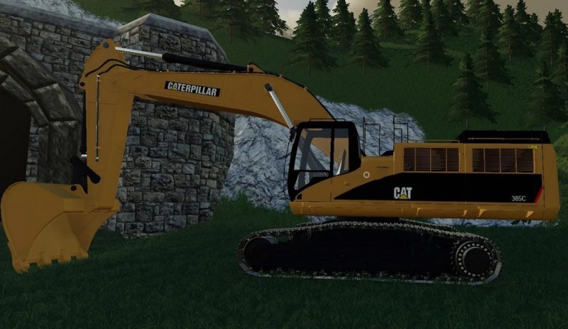 Мод «Cat 385C Excavator» для Farming Simulator 2019 главная картинка
