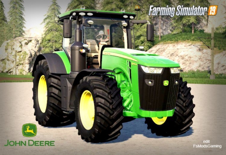Мод «John Deere 8R Series» для Farming Simulator 2019 главная картинка