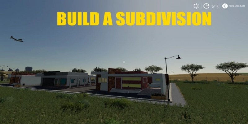 Мод «Build A Subdivision» для Farming Simulator 2019 главная картинка