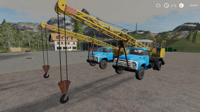 Мод «Зил 130 Кран» для Farming Simulator 2019 главная картинка