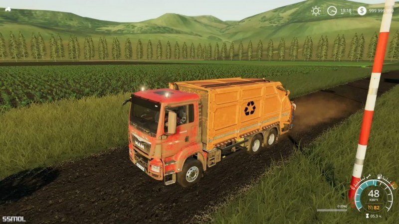 Мод «MAN Garbage Truck» для Farming Simulator 2019 главная картинка