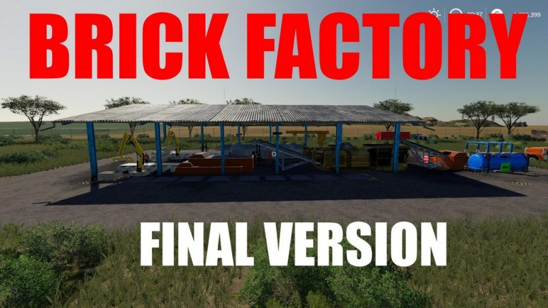 Мод «Red Brick Factory» для Farming Simulator 2019 главная картинка