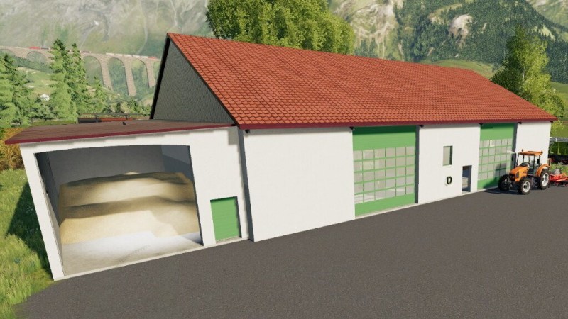 Мод «Modern Garage With Annex» для Farming Simulator 2019 главная картинка