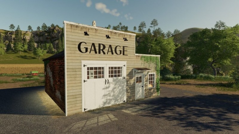 Мод «Old American Garage» для Farming Simulator 2019 главная картинка