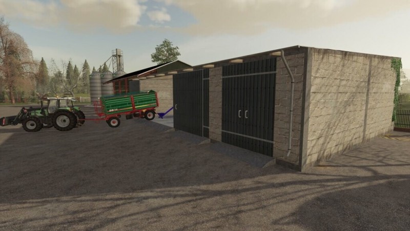 Мод «Garage With Silo» для Farming Simulator 2019 главная картинка