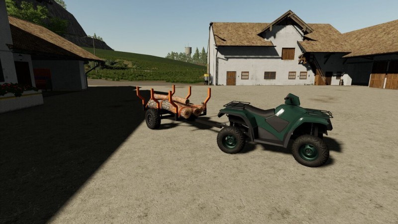 Мод «Forest Trailer For The Quad» для Farming Simulator 2019 главная картинка