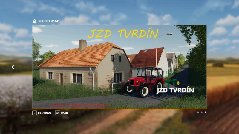 Карта «JZD Tvrdín VIP» для Farming Simulator 2019 главная картинка