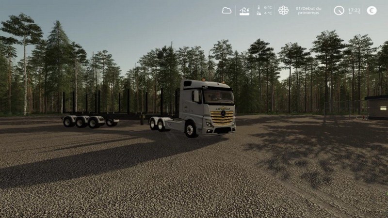 Мод «Mercedes Actros UNEAL» для Farming Simulator 2019 главная картинка