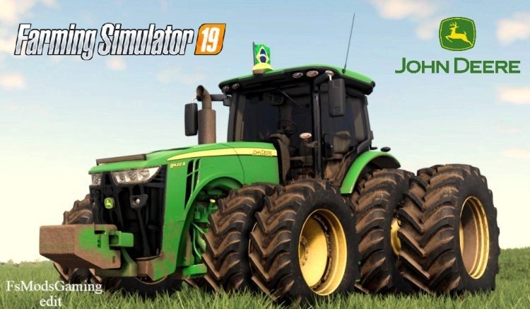 Мод «2018 John Deere 8R br-Version» для Farming Simulator 2019 главная картинка
