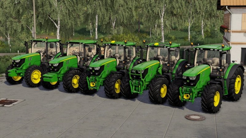 Мод «John Deere 6R Medium Frame (2014-2021)» для Farming Simulator 2019 главная картинка