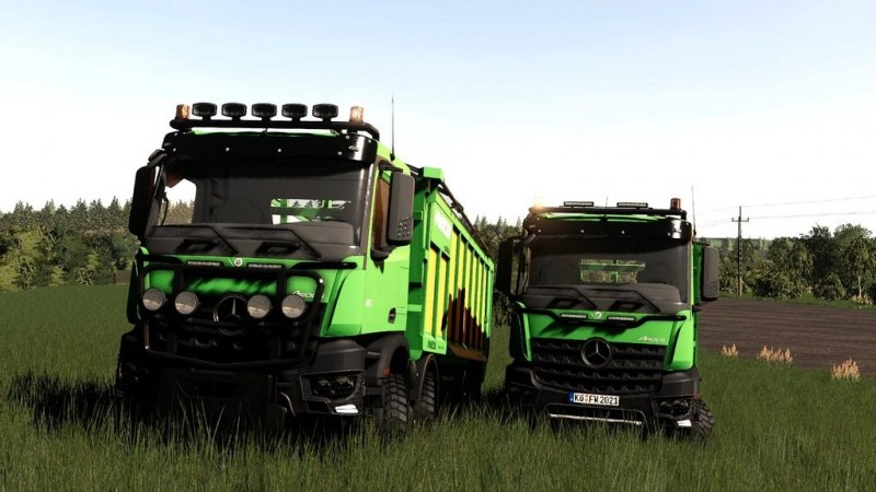 Мод «Mercedes Arocs Agrar 8x8 Joskin Edition» для Farming Simulator 2019 главная картинка