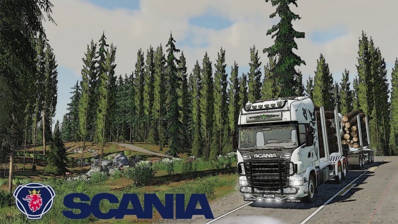 Мод «Scania R730S Timber Truck» для Farming Simulator 2019 главная картинка