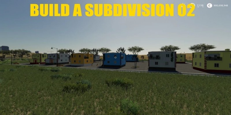 Мод «Build A Subdivision 02» для Farming Simulator 2019 главная картинка