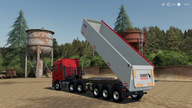 Мод «Schmitz CargoBull S.KI Heavy 8.5 Semi Tipper» для Farming Simulator 2019 главная картинка