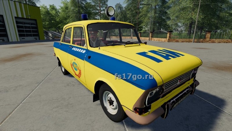 Мод «АЗЛК 412 Милиция СССР» для Farming Simulator 2019 главная картинка