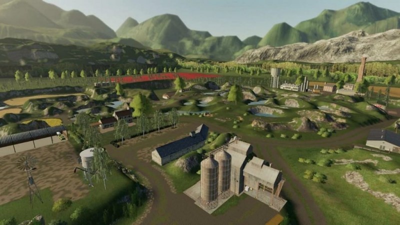 Карта «The Mountain of Lakes» для Farming Simulator 2019 главная картинка