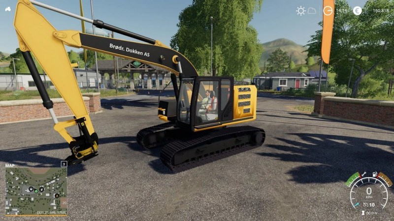 Мод «CAT 320EL» для Farming Simulator 2019 главная картинка