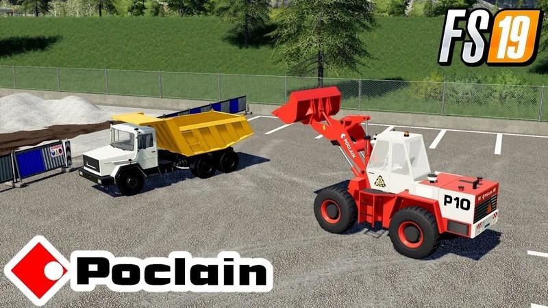 Мод «Poclain P10 Wheel loader» для Farming Simulator 2019 главная картинка