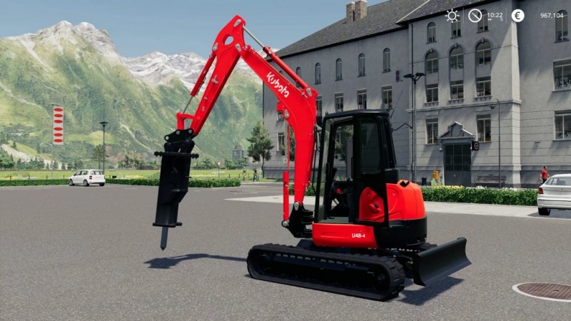 Мод «Kubota U48-4» для Farming Simulator 2019 главная картинка