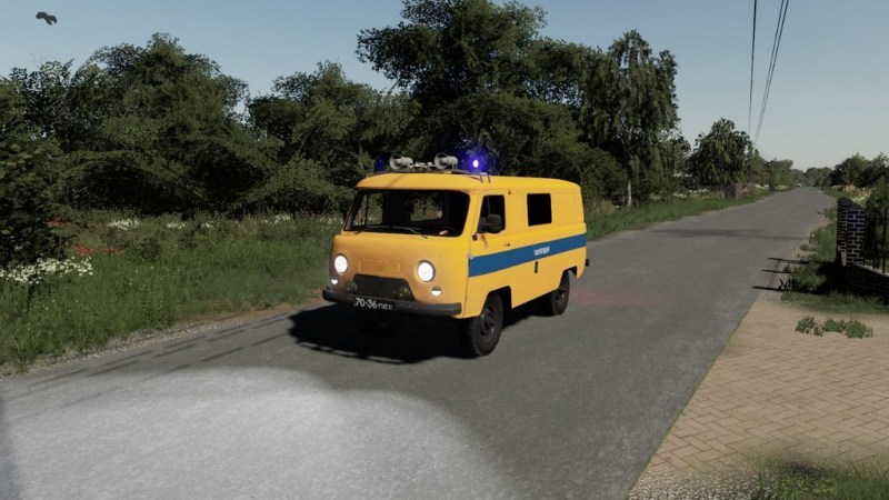 Мод «УАЗ 452 Милиция» для Farming Simulator 2019 главная картинка
