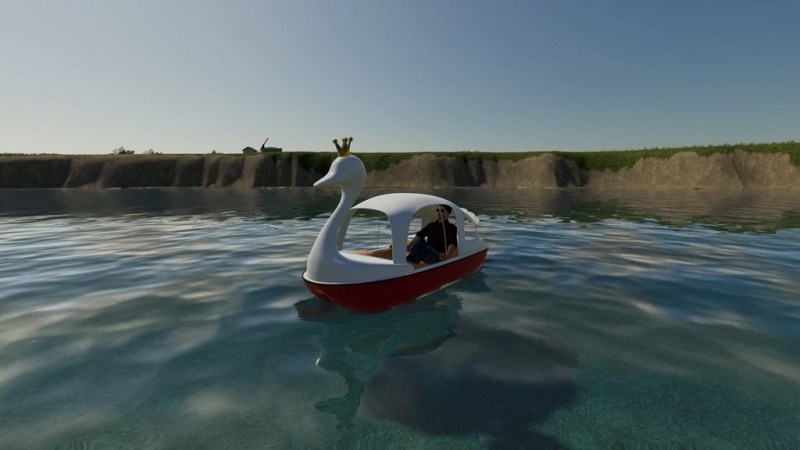 Мод «Swan Pedal Boat» для Farming Simulator 2019 главная картинка