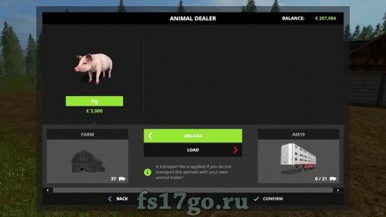 Как купить животных в Farming Simulator 2017?