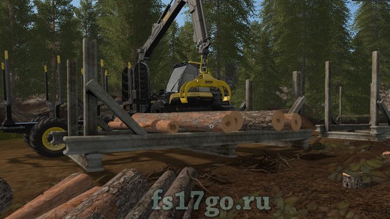 Конструкция для хранения древесины для Farming Simulator 17