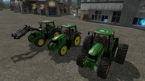 Мод John Deere 7430/7530 для Farming Simulator 2017