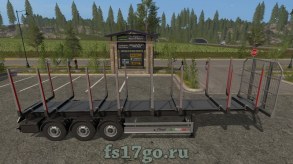 Автозагрузка бревен - прицеп для Farming Simulator 2017