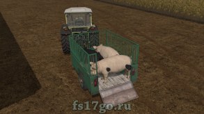 Небольшой прицеп для животных для Farming Simulator 2017