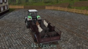 Тележка TT-1 для животных для Farming Simulator 2017