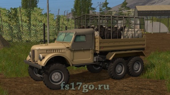 ГАЗ-69 для перевозки животных в Farming Simulator 2017