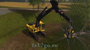 Техника для леса Volvo EC 210B для Farming Simulator 2017