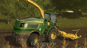 Мод комбайна John Deere 8000 для Farming Simulator 2017
