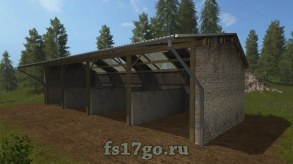 Мод размещаемый старый навес для Farming Simulator 2017
