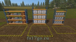 Стойки с семенами и удобрениями Farming Simulator 2017