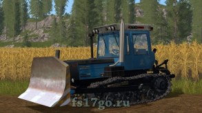 ХТЗ-181 и Бульдозерный отвал для Farming Simulator 2017